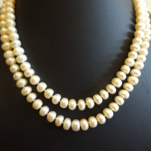 Fresh Water Pearl Double -Strand Necklace - Picture 2 of 3